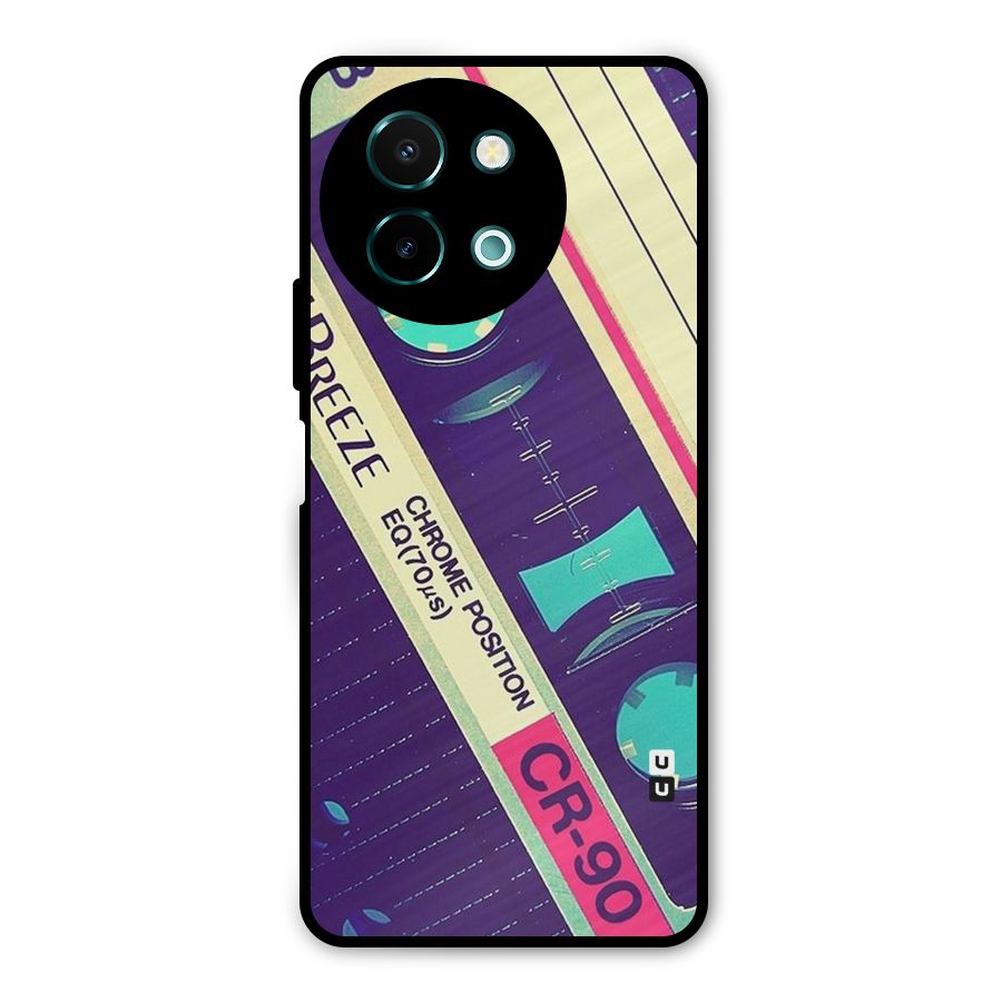 Old Casette Shade Metal Back Case for Vivo Y58