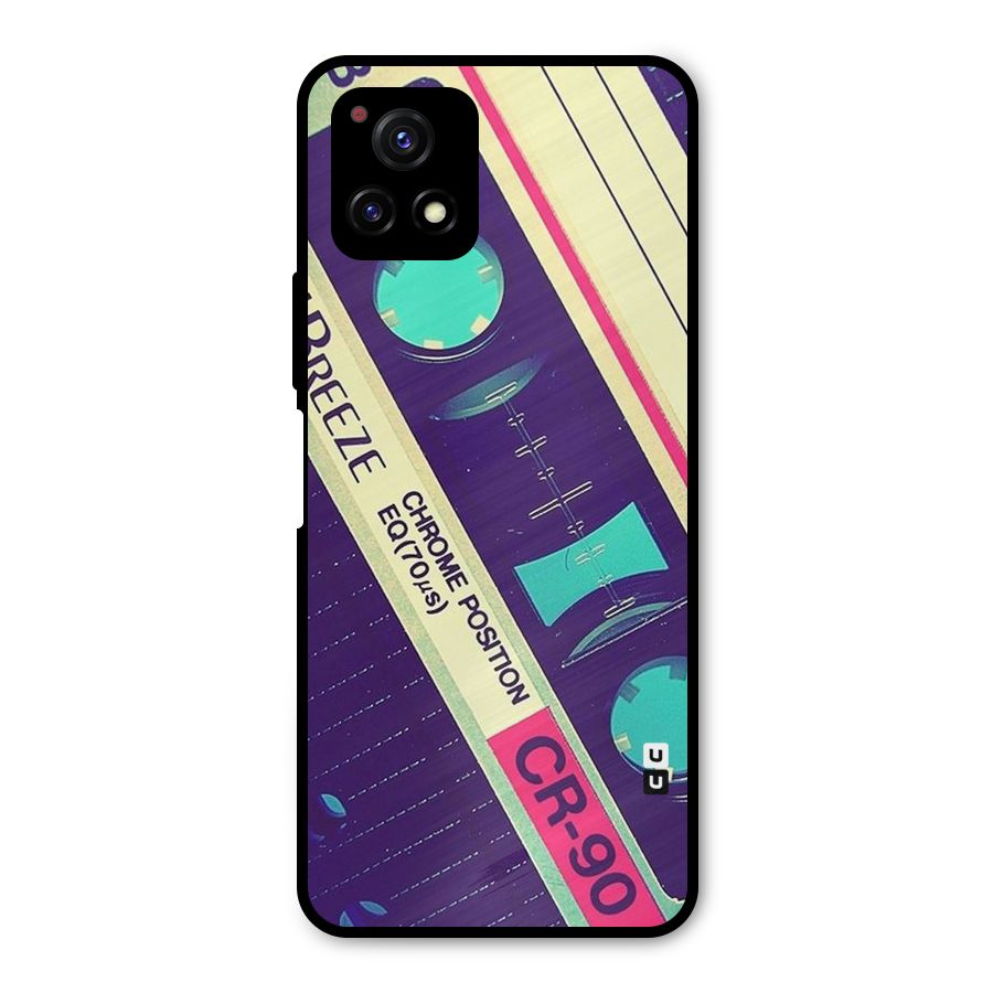 Old Casette Shade Metal Back Case for Vivo Y72 5G