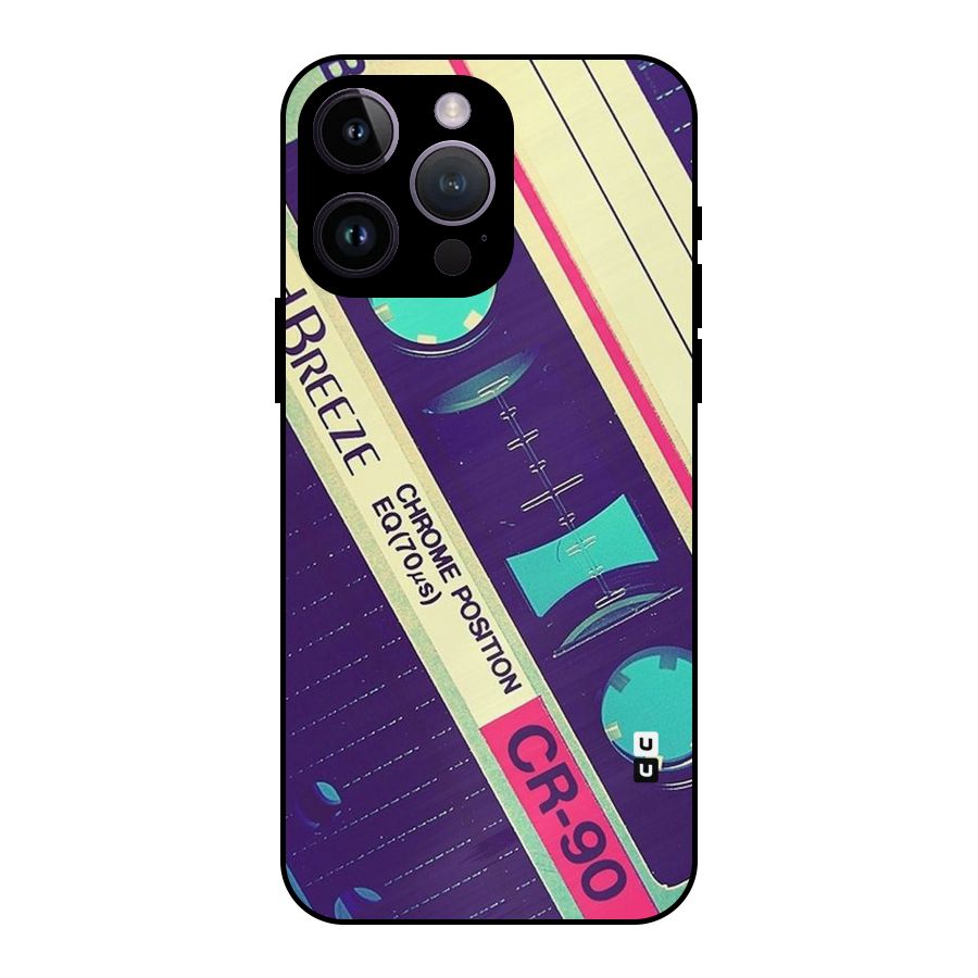 Old Casette Shade Metal Back Case for iPhone 14 Pro Max