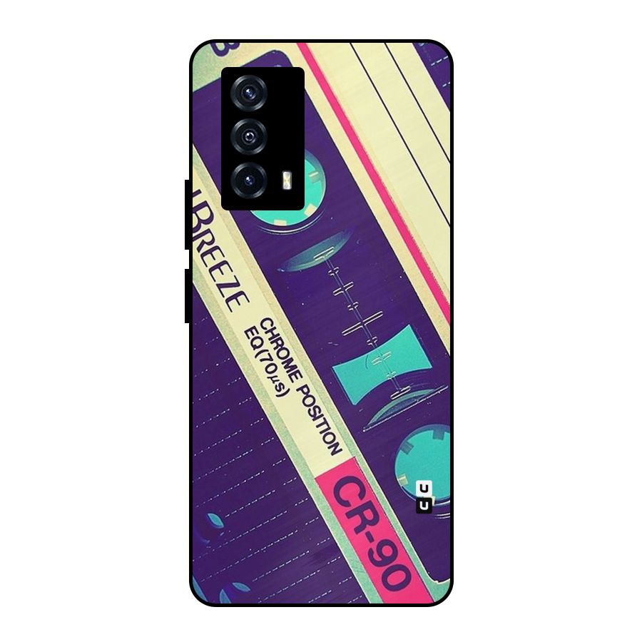 Old Casette Shade Metal Back Case for iQOO Z5