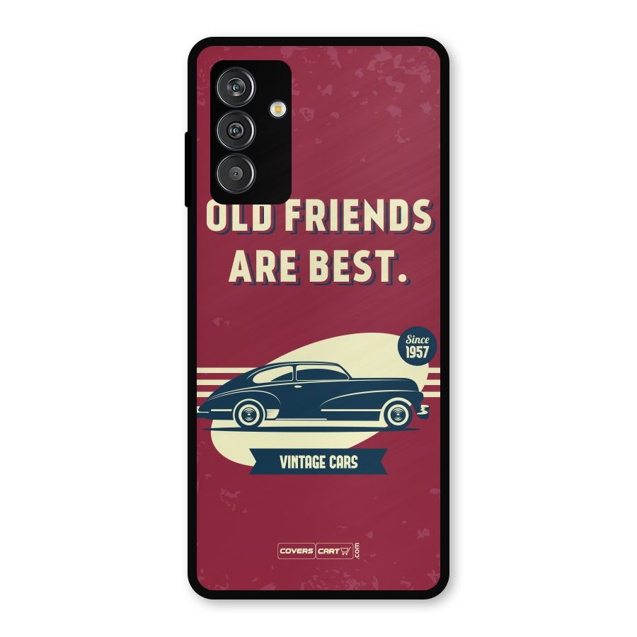 Old Friends Vintage Car Metal Back Case for Galaxy F13