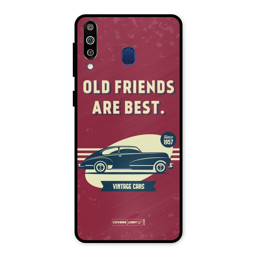 Old Friends Vintage Car Metal Back Case for Galaxy M30