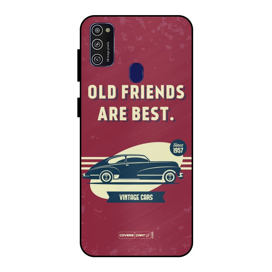 Old Friends Vintage Car Metal Back Case for Galaxy M30s