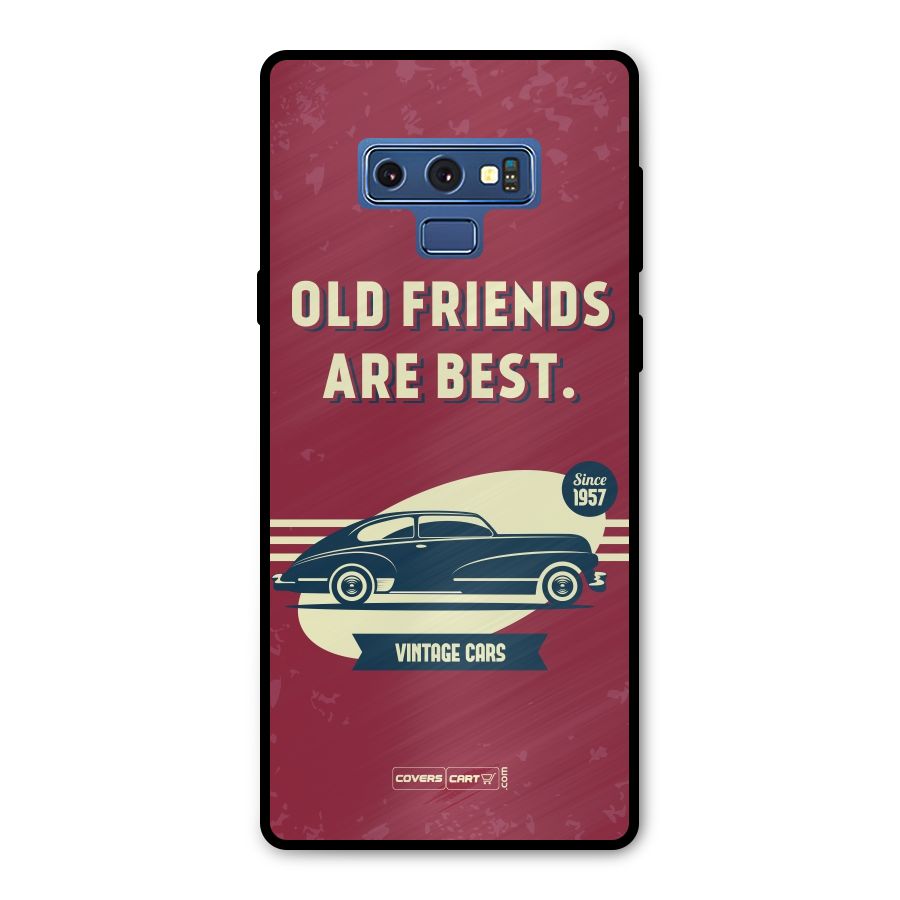 Old Friends Vintage Car Metal Back Case for Galaxy Note 9