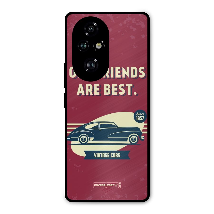 Old Friends Vintage Car Metal Back Case for Honor 200 Pro