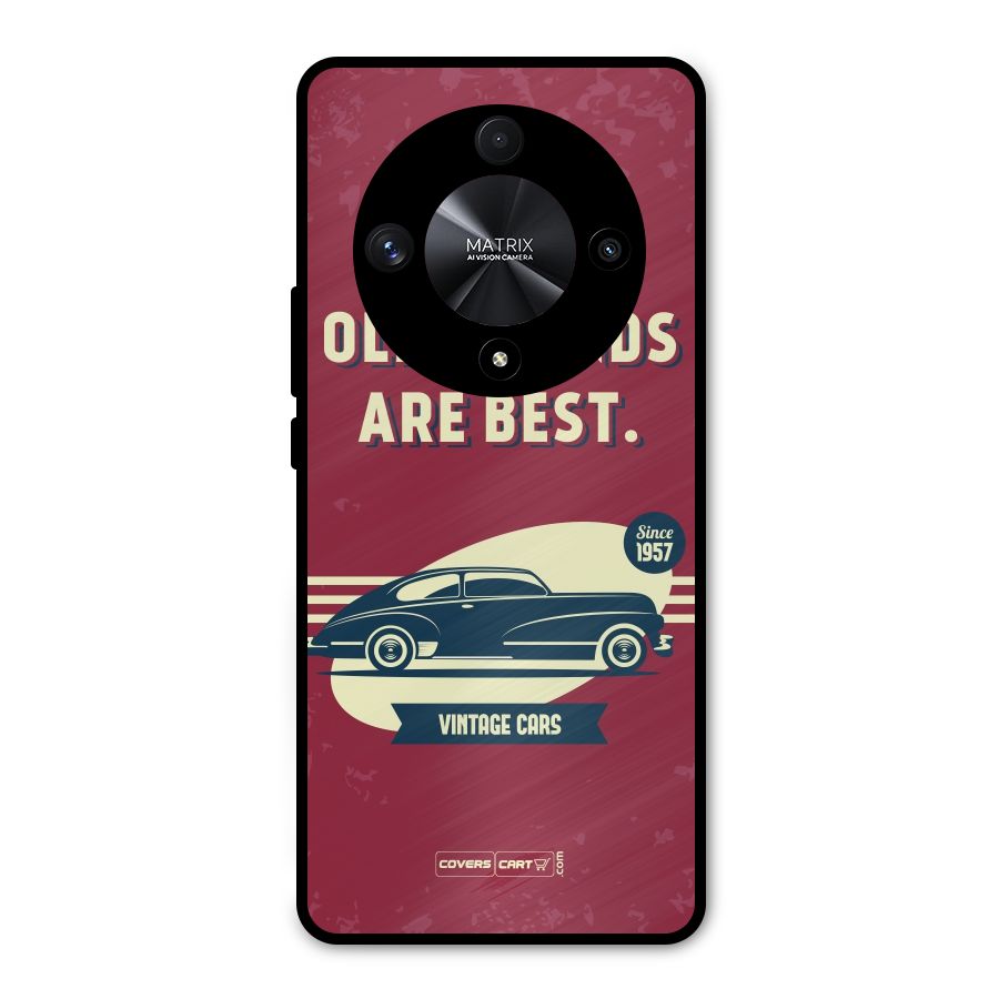 Old Friends Vintage Car Metal Back Case for Honor X9b