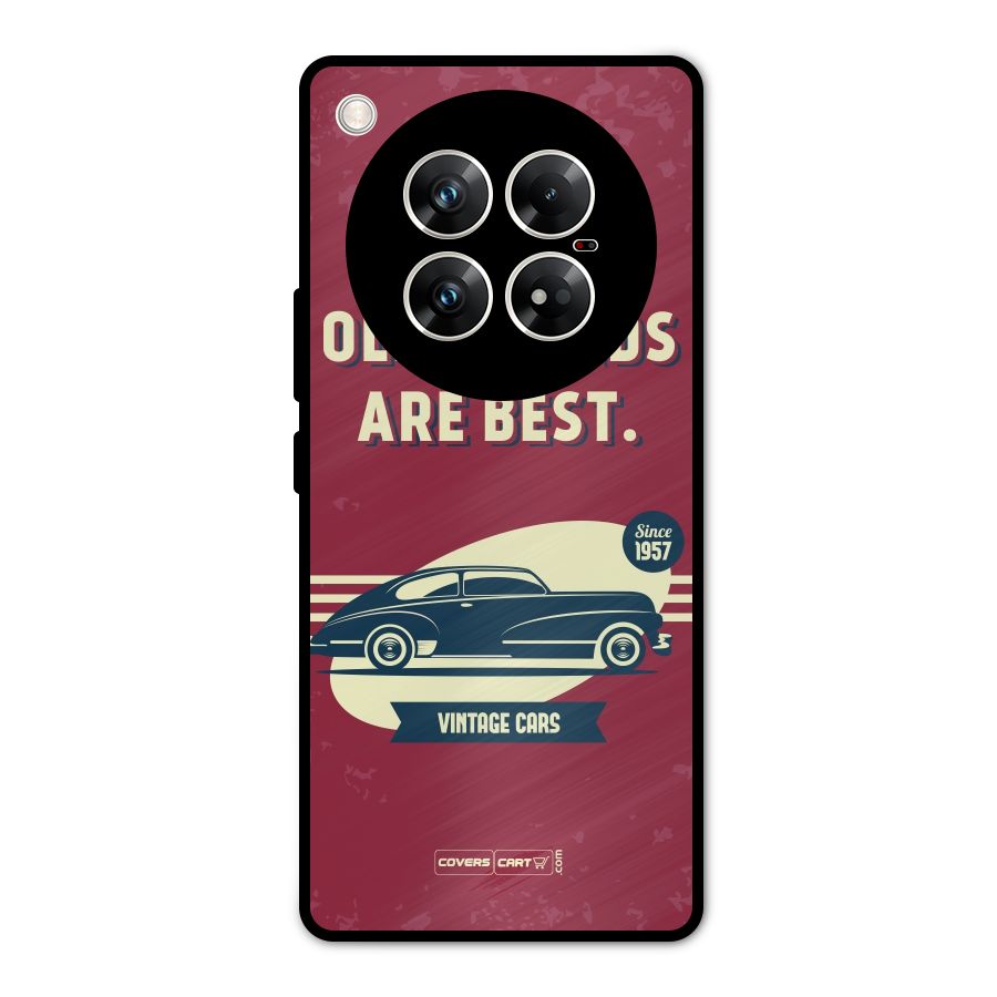 Old Friends Vintage Car Metal Back Case for Infinix Zero 40 5G