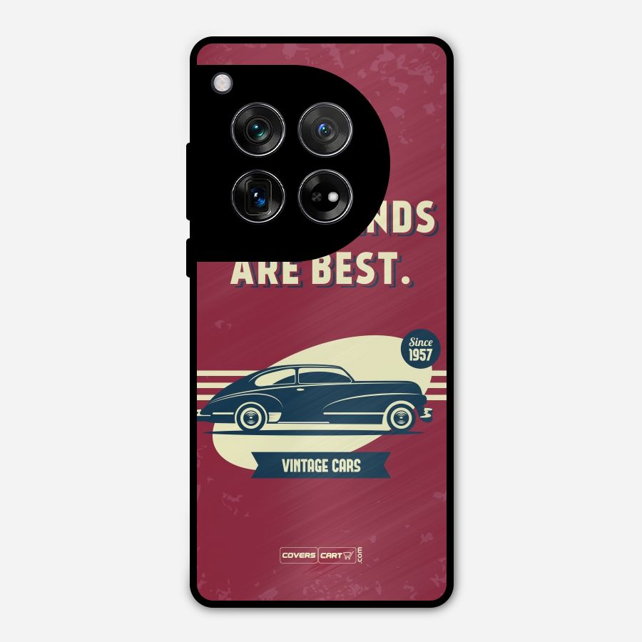 Old Friends Vintage Car Metal Back Case for OnePlus 12