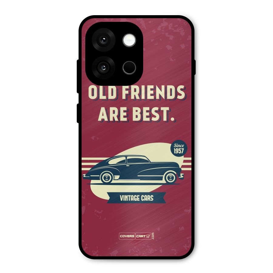 Old Friends Vintage Car Metal Back Case for OnePlus 13s