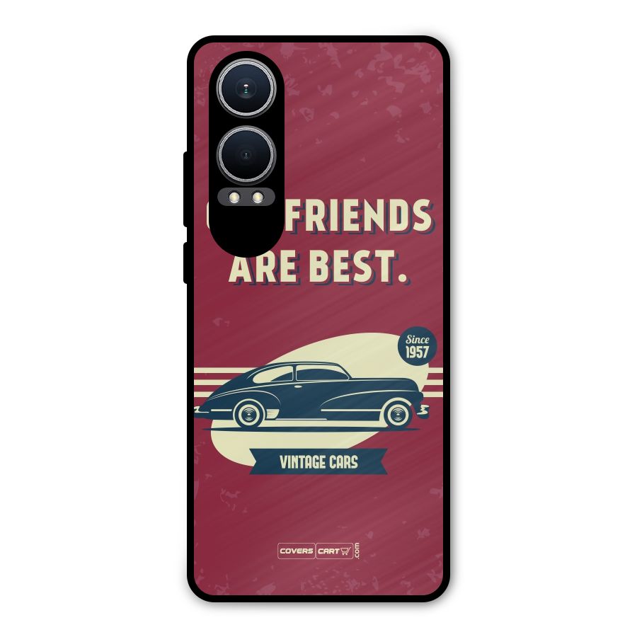 Old Friends Vintage Car Metal Back Case for OnePlus Nord CE4 Lite