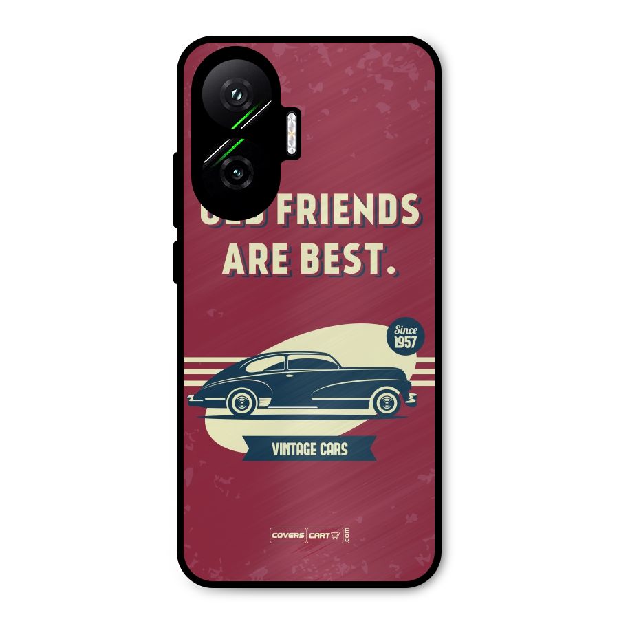 Old Friends Vintage Car Metal Back Case for Poco F7
