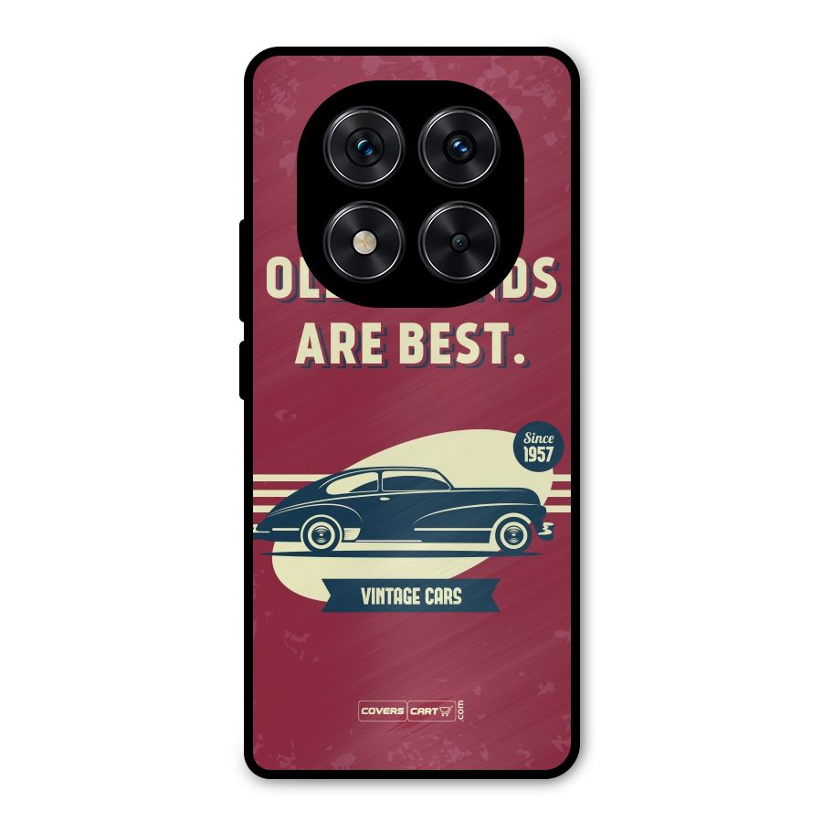 Old Friends Vintage Car Metal Back Case for Poco X7