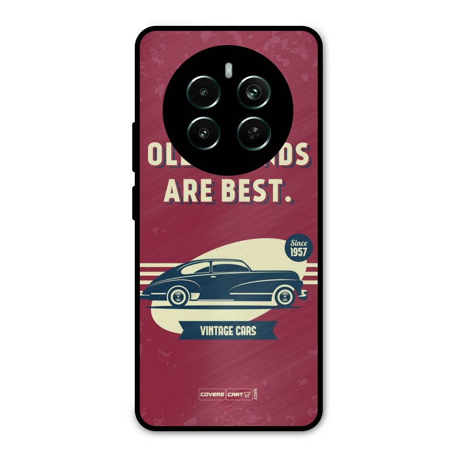 Old Friends Vintage Car Metal Back Case for Realme 12 Pro Plus