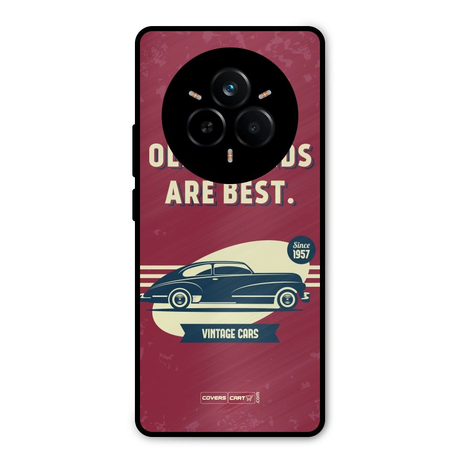 Old Friends Vintage Car Metal Back Case for Realme 14 Pro Plus