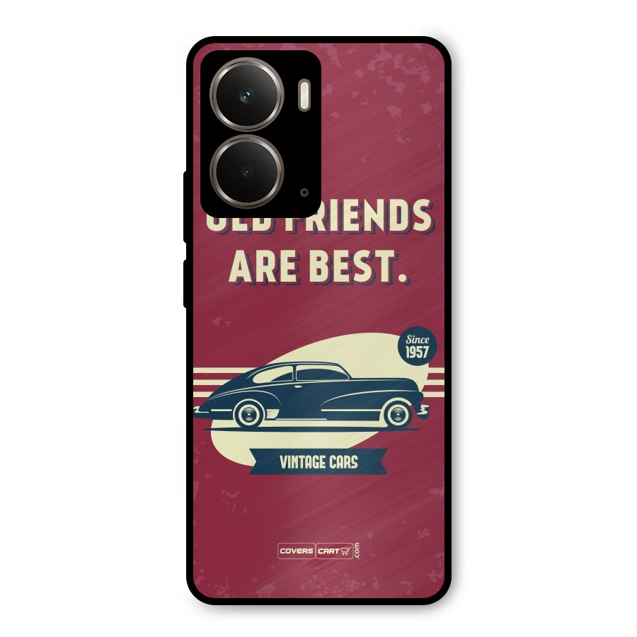Old Friends Vintage Car Metal Back Case for Realme P3
