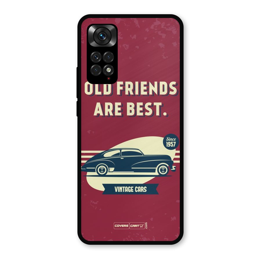 Old Friends Vintage Car Metal Back Case for Redmi Note 11s