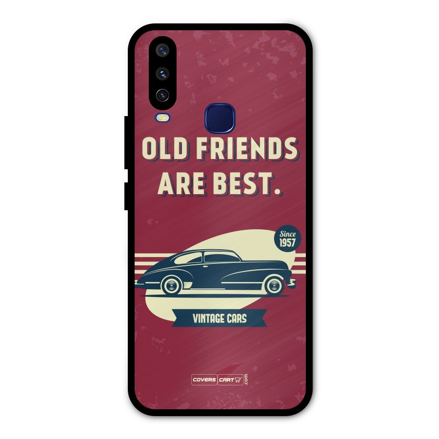 Old Friends Vintage Car Metal Back Case for Vivo Y12
