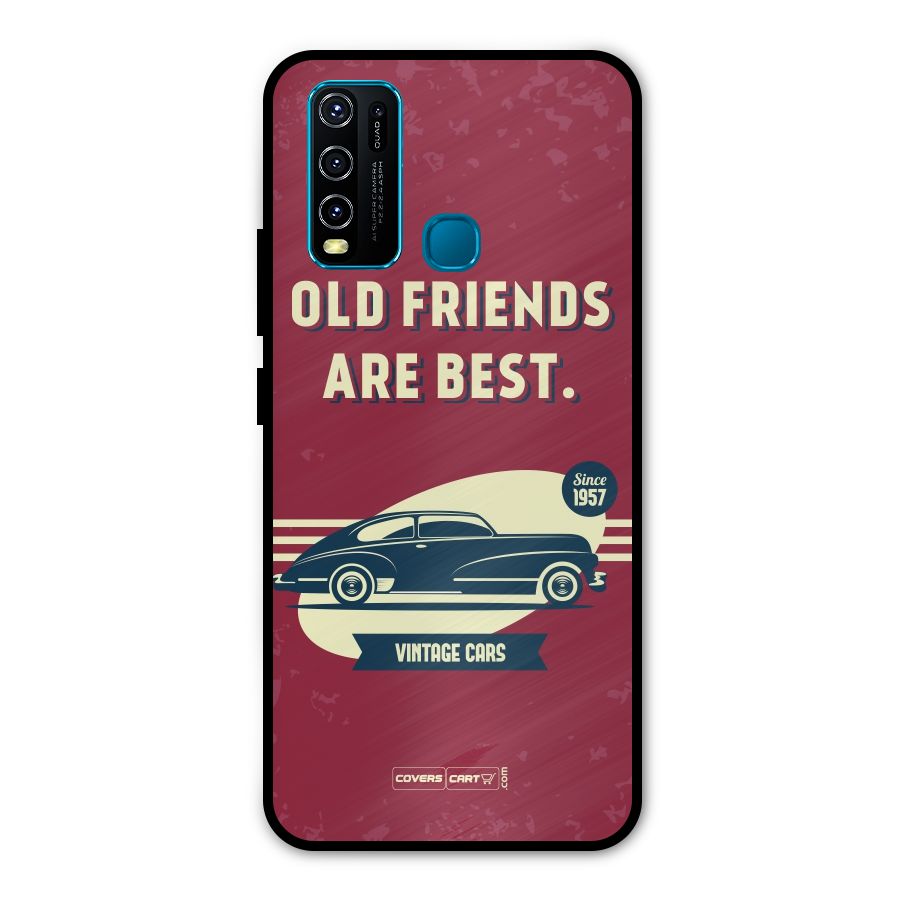 Old Friends Vintage Car Metal Back Case for Vivo Y50