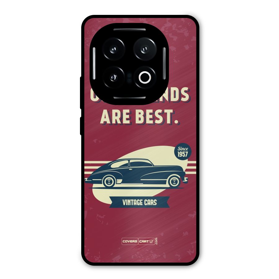 Old Friends Vintage Car Metal Back Case for iQOO 13