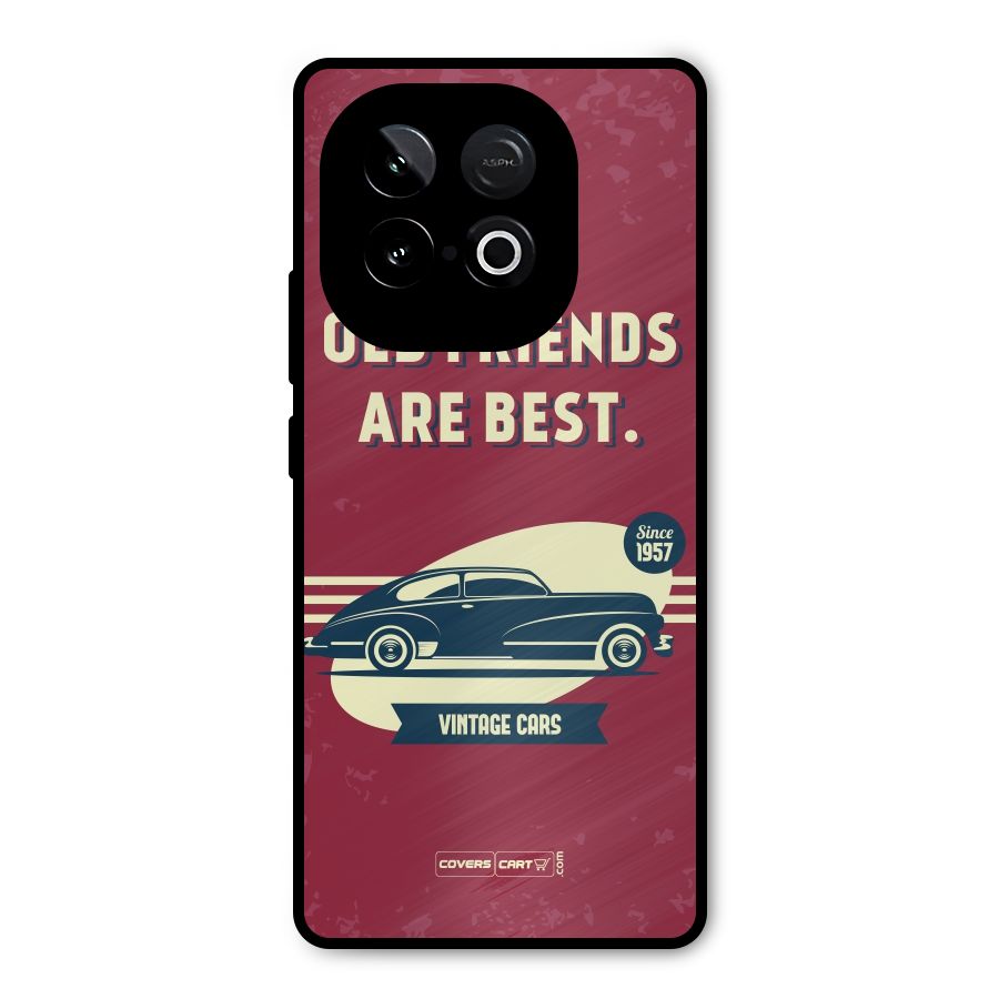 Old Friends Vintage Car Metal Back Case for iQOO Neo 10