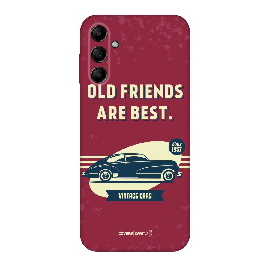 Old Friends Vintage Car Original Polycarbonate Back Case for Galaxy A14 5G