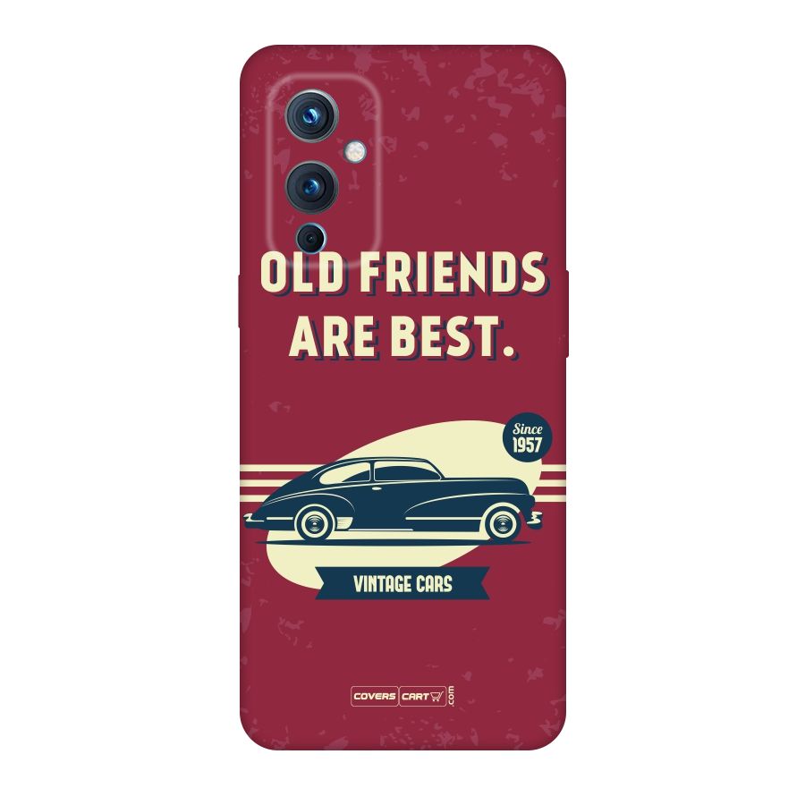 Old Friends Vintage Car Original Polycarbonate Back Case for OnePlus 9