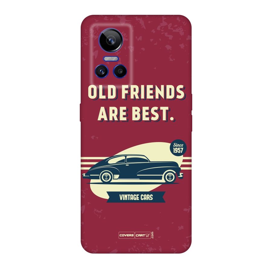 Old Friends Vintage Car Original Polycarbonate Back Case for Realme GT Neo 3