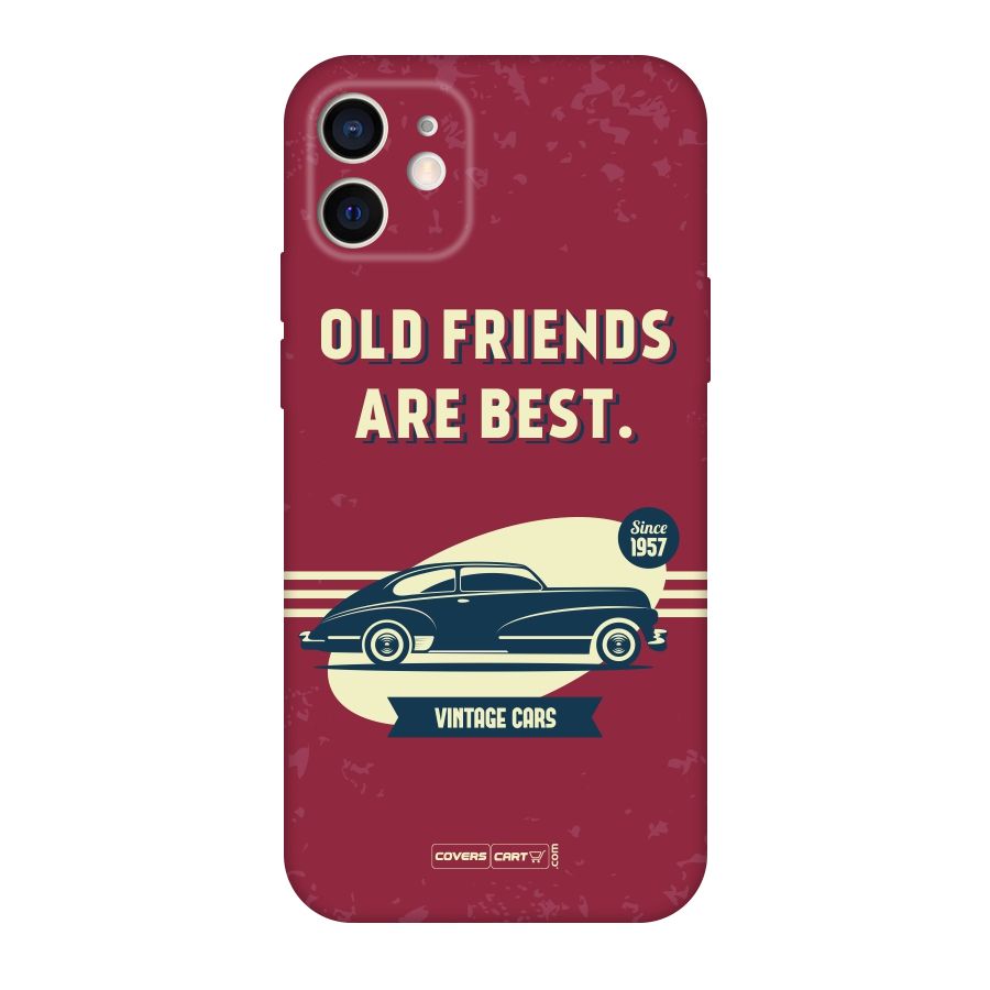 Old Friends Vintage Car Original Polycarbonate Back Case for iPhone 12