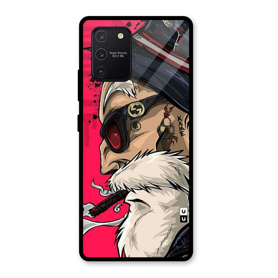 Old Man Swag Glass Back Case for Galaxy S10 Lite