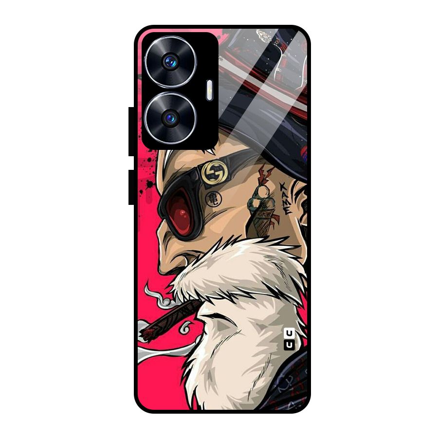 Old Man Swag Glass Back Case for Realme Narzo N55