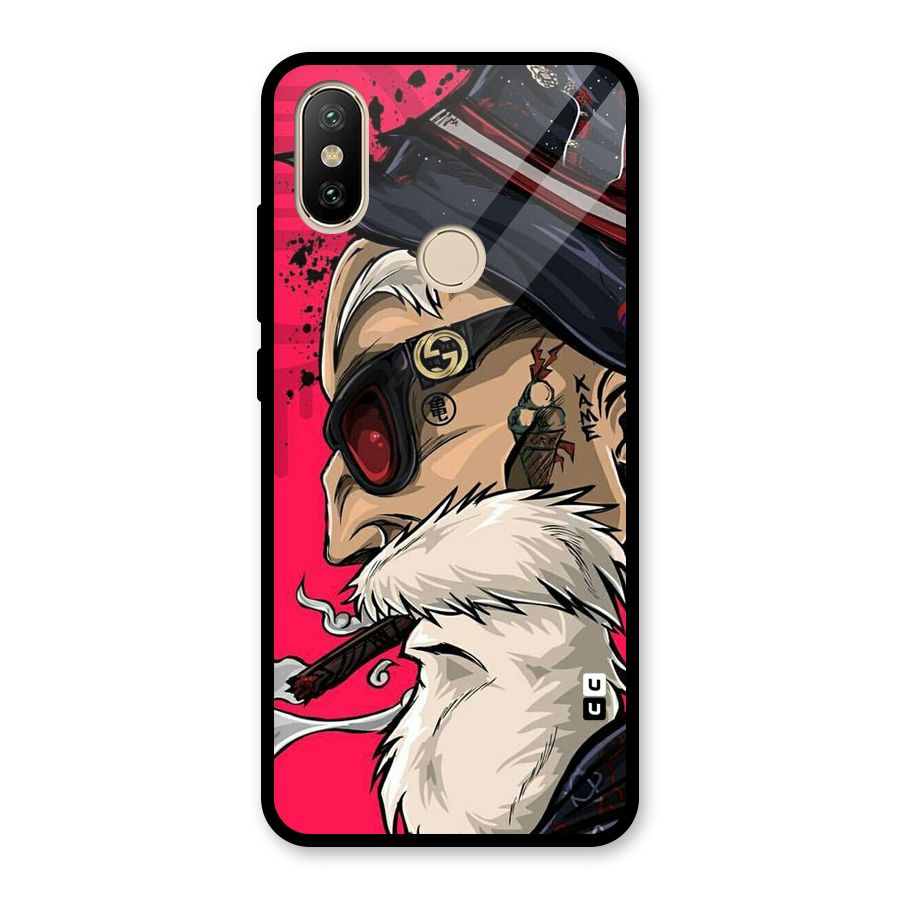 Old Man Swag Glass Back Case for Redmi A2