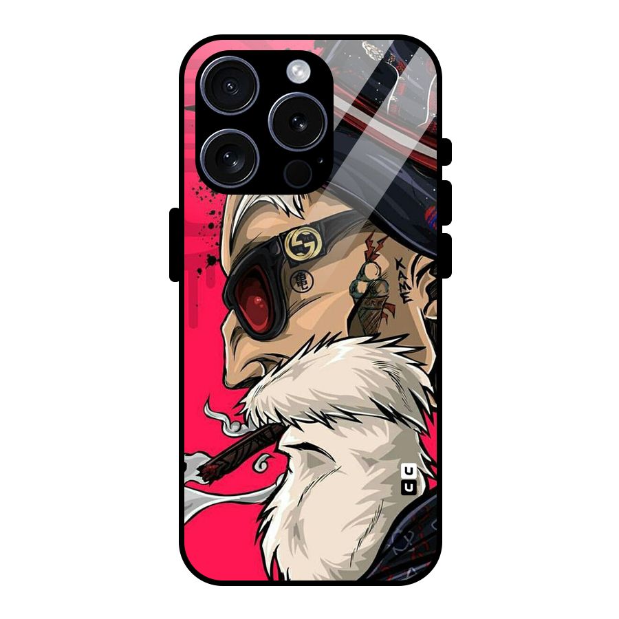 Old Man Swag Glass Back Case for iPhone 15 Pro
