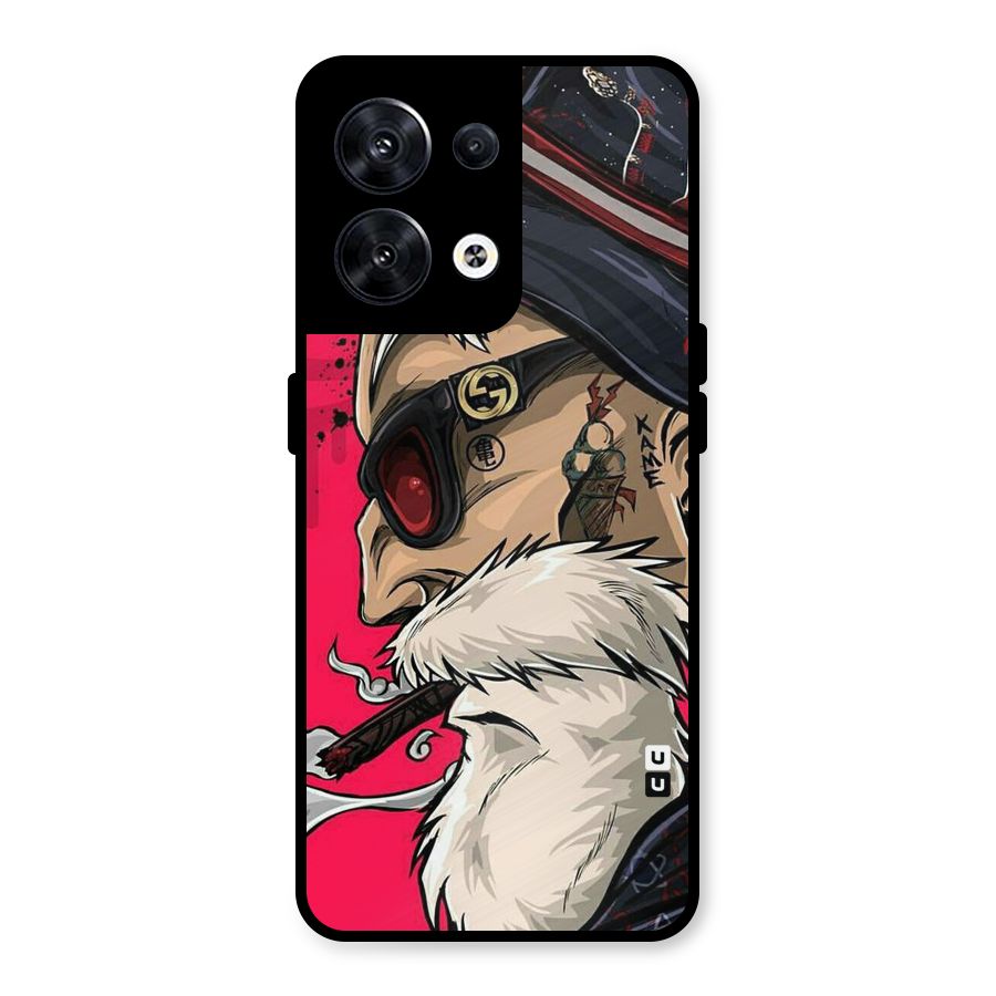 Old Man Swag Metal Back Case for Oppo Reno8 5G
