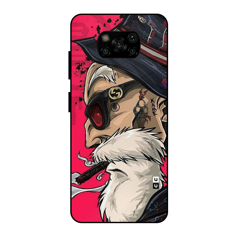 Old Man Swag Metal Back Case for Poco X3