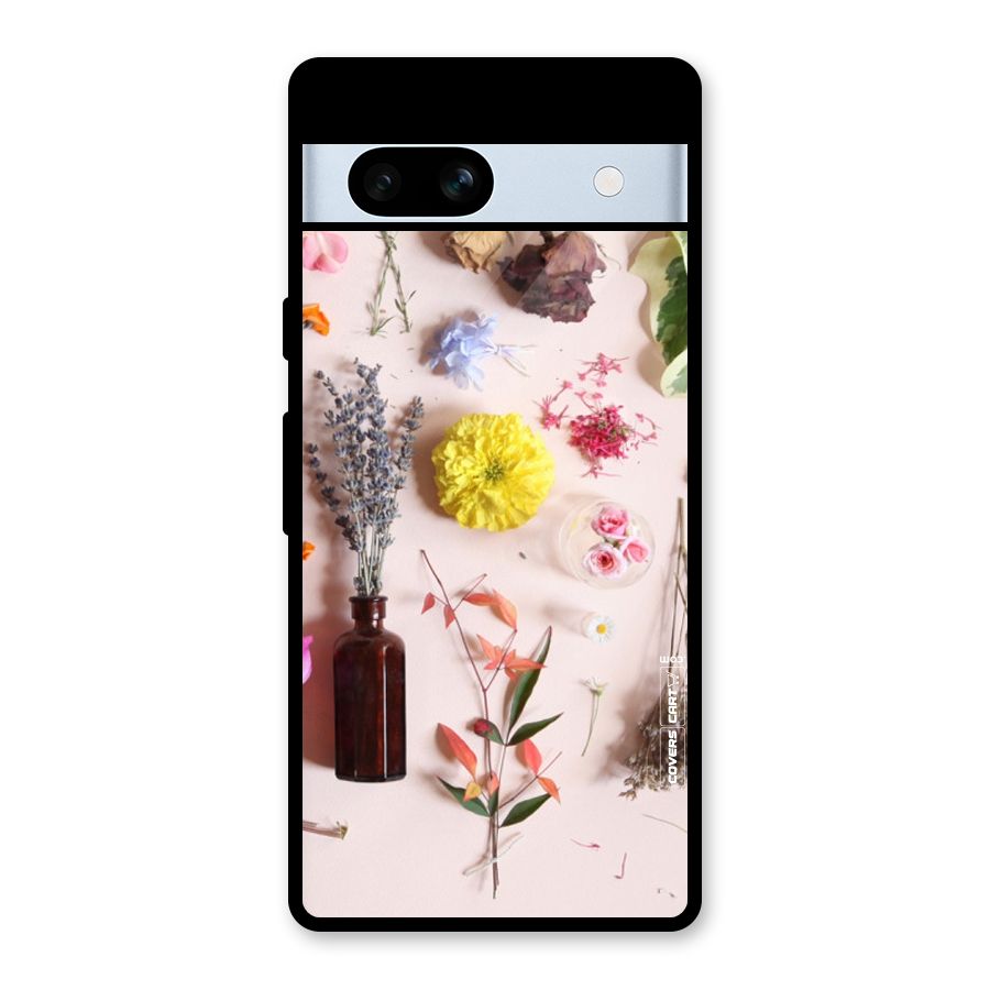 Old Petals Glass Back Case for Google Pixel 7a