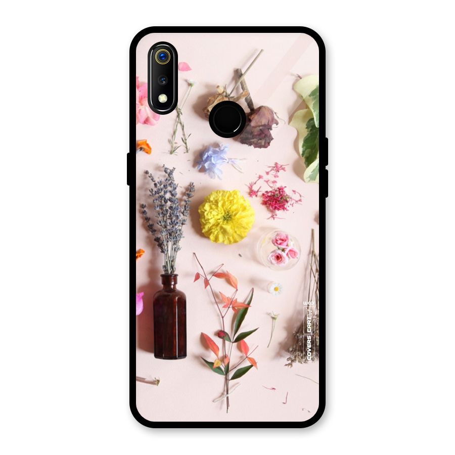 Old Petals Glass Back Case for Realme 3i