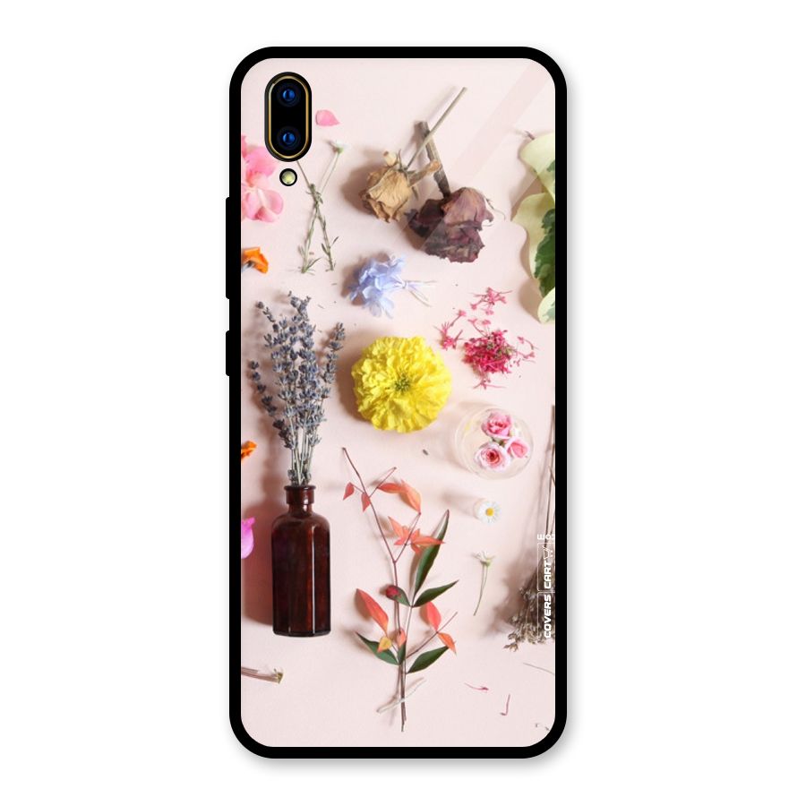 Old Petals Glass Back Case for Vivo V11 Pro