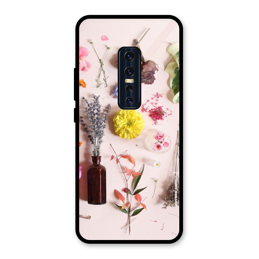Old Petals Glass Back Case for Vivo V17 Pro