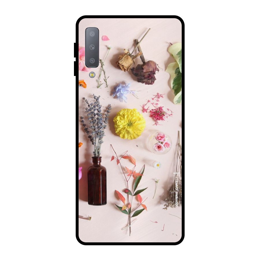 Old Petals Metal Back Case for Galaxy A7 (2018)