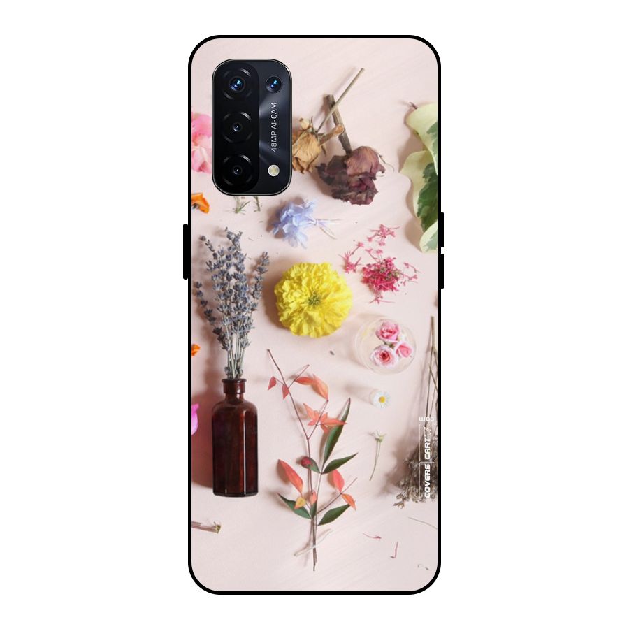 Old Petals Metal Back Case for Oppo A74 5G