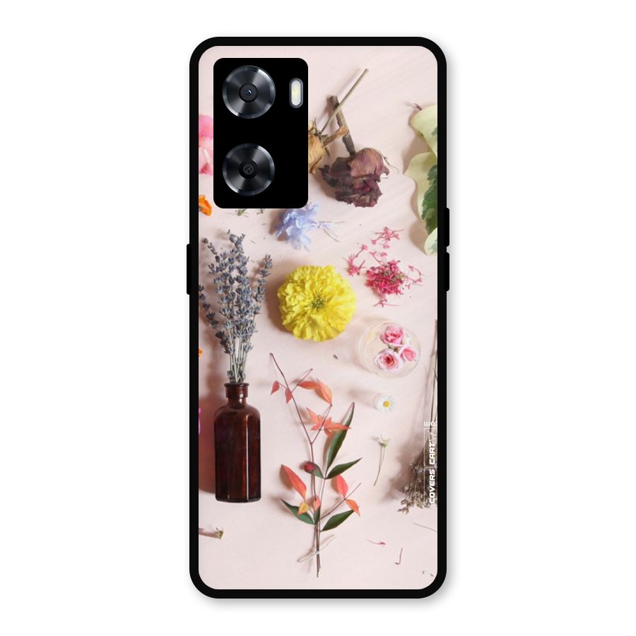 Old Petals Metal Back Case for Oppo A77