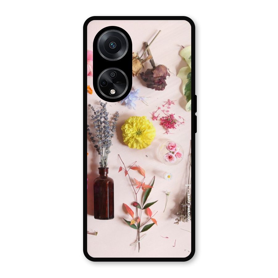 Old Petals Metal Back Case for Oppo F23