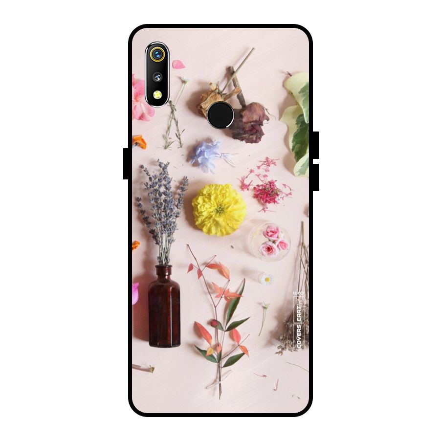 Old Petals Metal Back Case for Realme 3