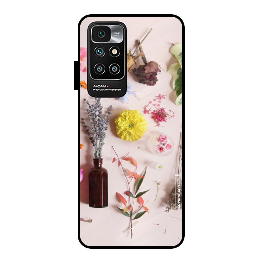 Old Petals Metal Back Case for Redmi 10 Prime