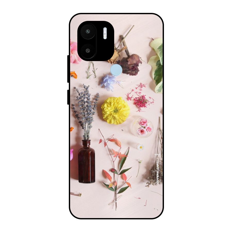 Old Petals Metal Back Case for Redmi A1+