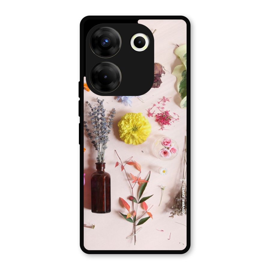 Old Petals Metal Back Case for Tecno Camon 20 Pro