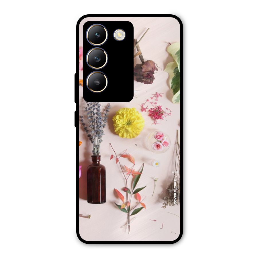 Old Petals Metal Back Case for Vivo T3 5G