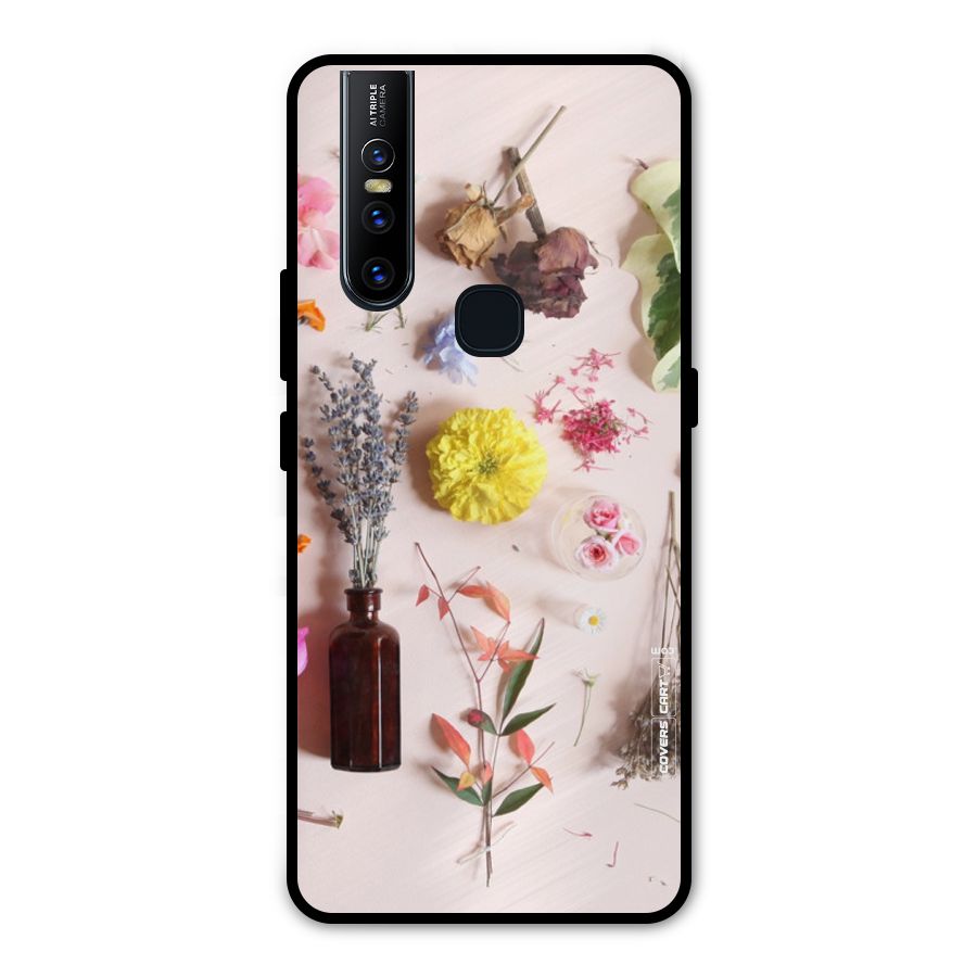 Old Petals Metal Back Case for Vivo V15