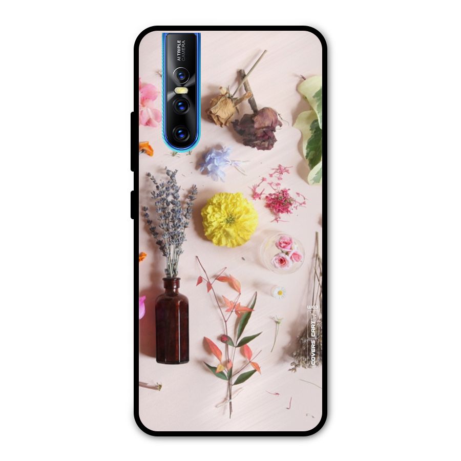 Old Petals Metal Back Case for Vivo V15 Pro