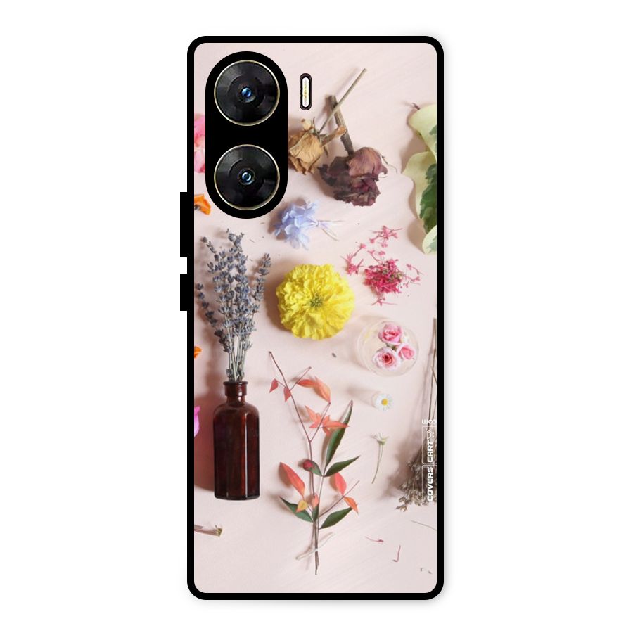 Old Petals Metal Back Case for Vivo V29e